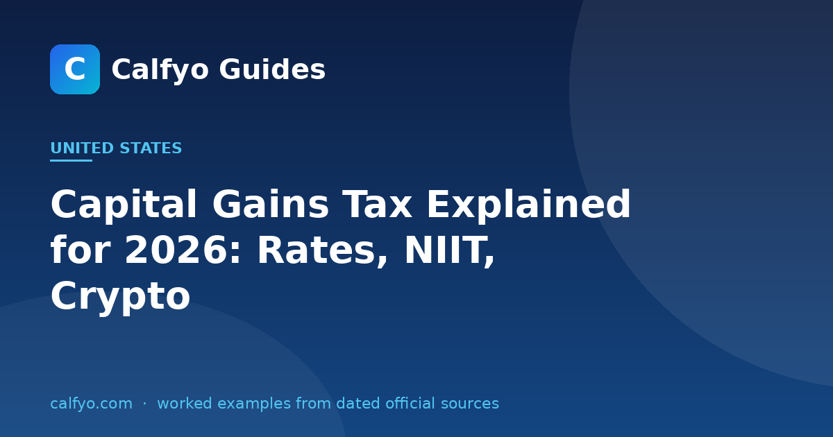 Capital Gains Tax Explained for 2026: Rates, NIIT, Crypto