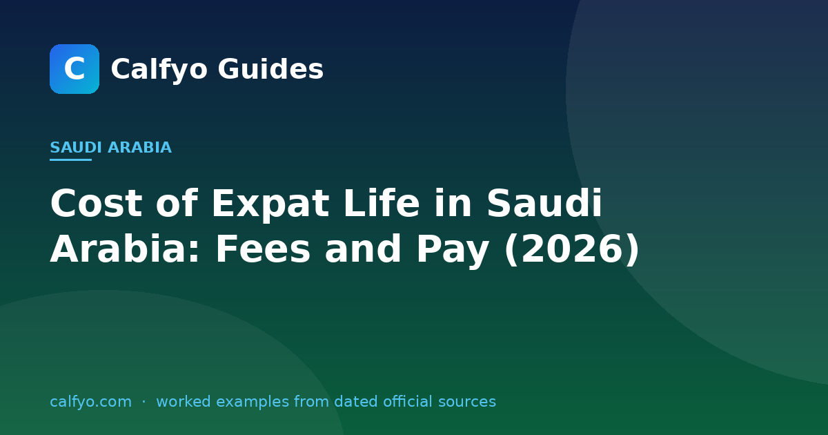 Cost of Expat Life in Saudi Arabia: Fees and Pay (2026)