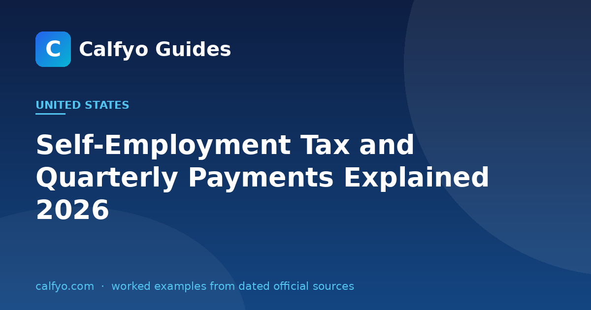 Self-Employment Tax and Quarterly Payments Explained 2026