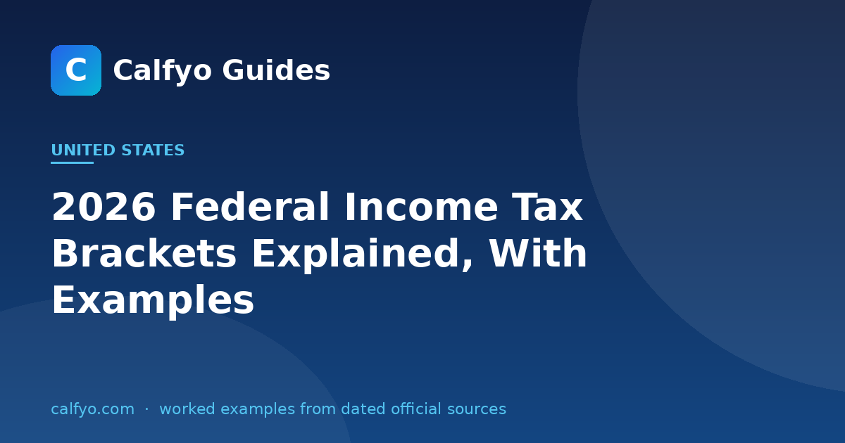 2026 Federal Income Tax Brackets Explained, With Examples